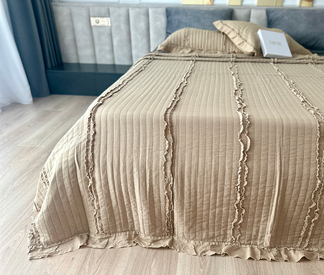 Cuvertură de pat din bumbac satinat fin, 3 piese, Cod: CSP3